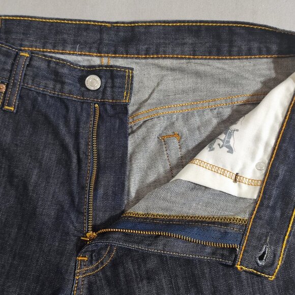 Levi's 569 Loose Fit Straight Jeans Men's Size W34/L30 Dark Ink Blue Colour - Picture 9 of 14